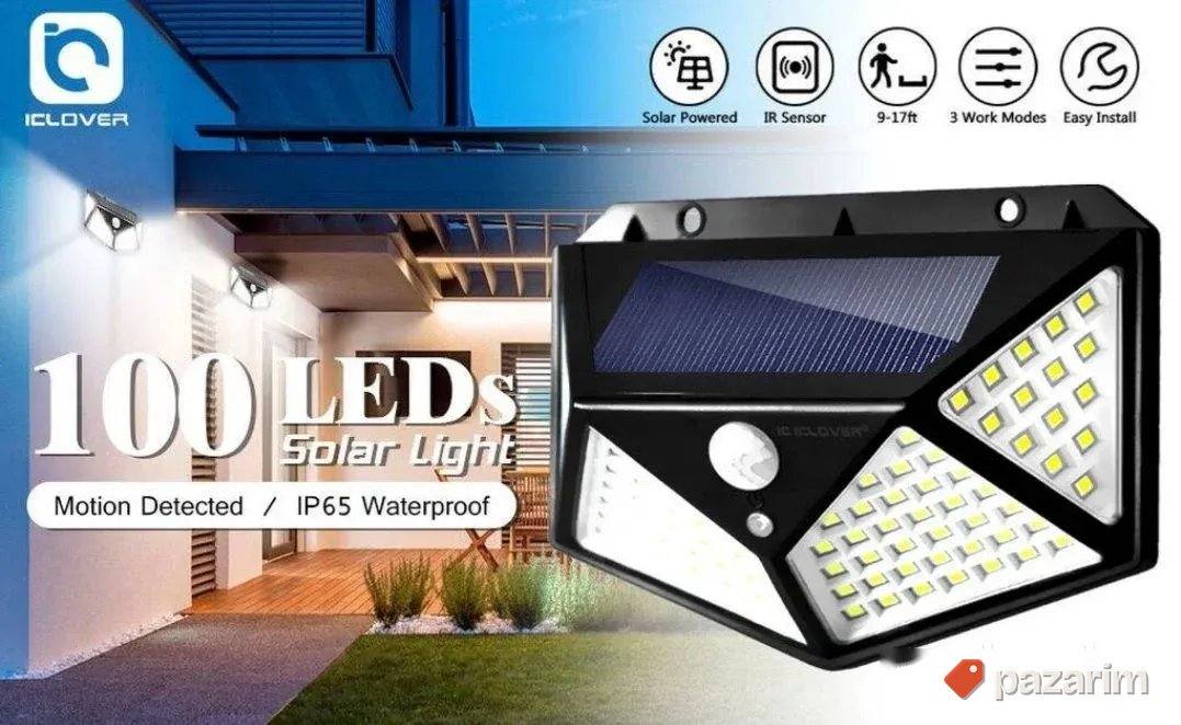 Solarni led reflektor sa senzorom-100 led dioda 1