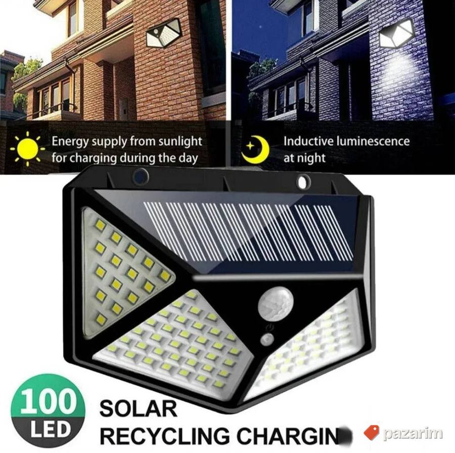 Solarni led reflektor sa senzorom-100 led dioda 2