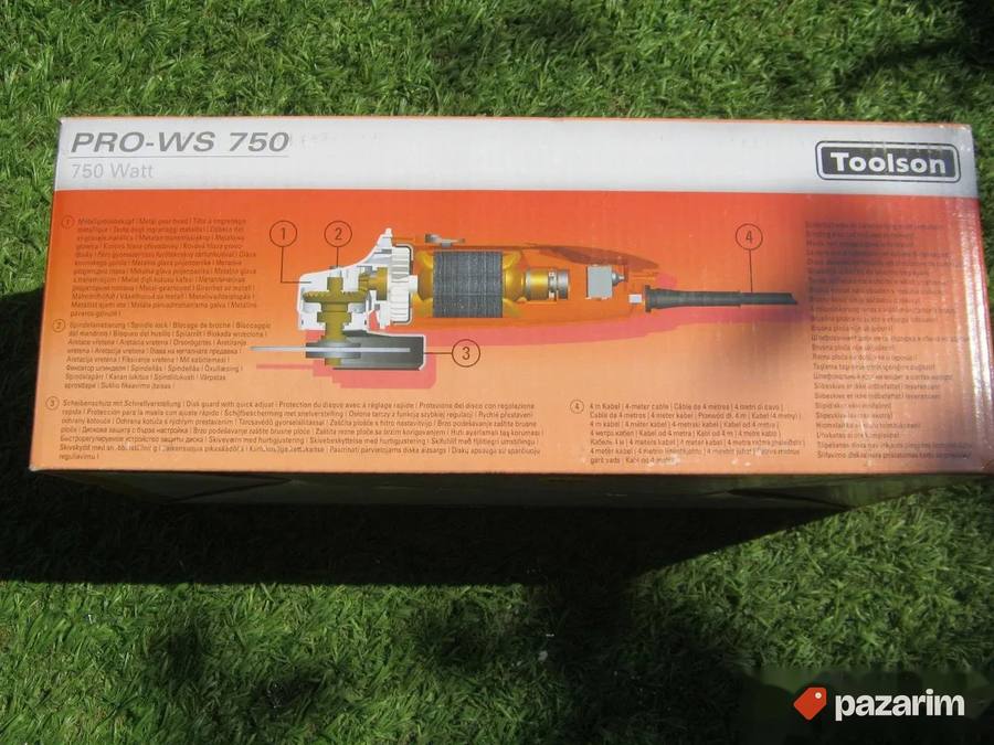 TOOLSON PRO WS-750 brusilica - NOVO- ORIGINAL 5