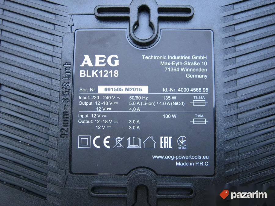 AEG univerzalni punjac AEG BLK 1218 - NOVO - ORIGINAL 6