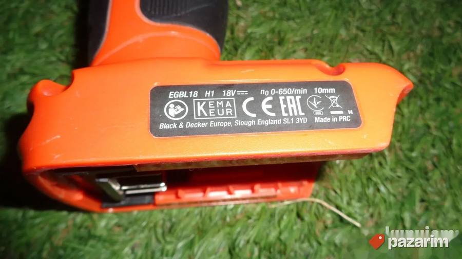 BLACK&DECKER EGBL 18 H1 aku busilica - ORIGINAL 7