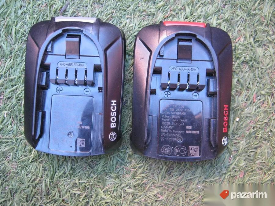 BOSCH baterije 18V (zeleni Bosch) - ORIGINAL 7