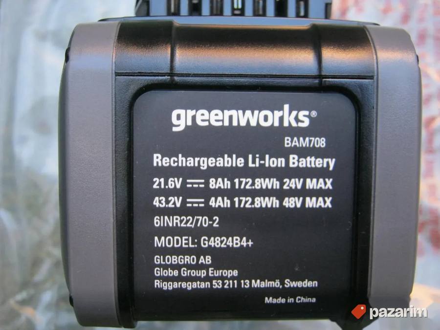 GREENWORKS G4824B4+ baterija - 8 Ah -NOVO-ORIGINAL 2