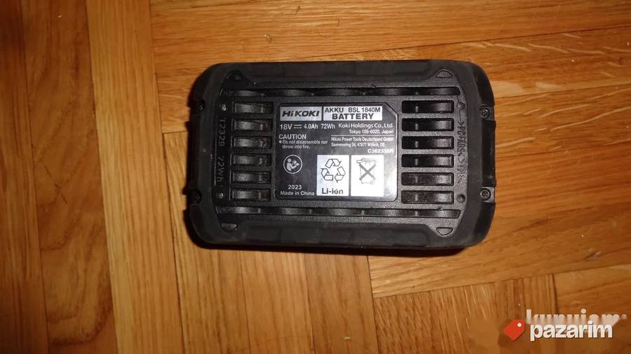 HIKOKI (HITACHI) baterija 4Ah - 18V - novi model -ORIGINAL 3