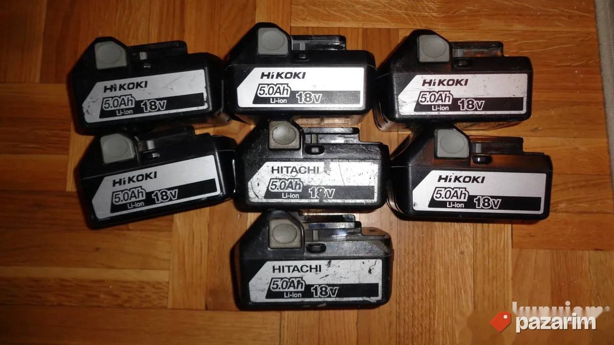 HITACHI (HIKOKI) baterije 18V- 5Ah -Made in Japan-ORIGINAL 1