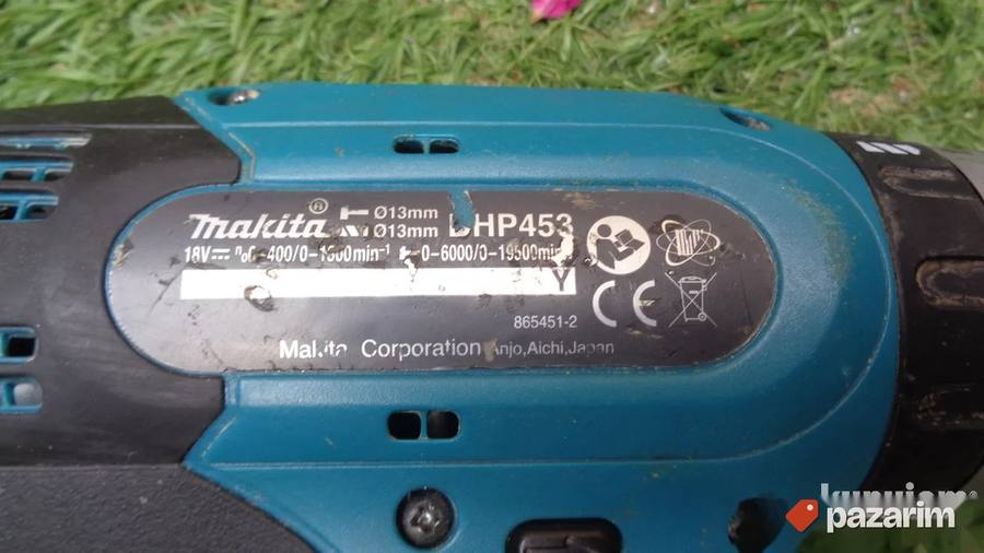 MAKITA DHP 453 aku busilica sa čekićem-Made in Japan-ORIGINA 6