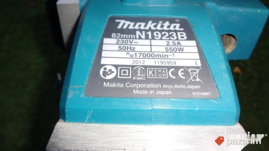 MAKITA N1923B rende-blanja-hoblerica -Made in Japan-ORIGINAL 8