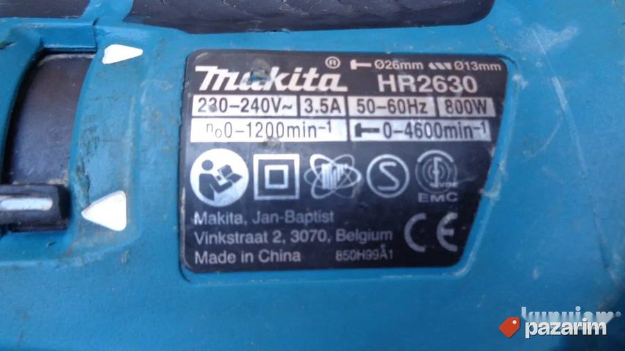 MAKITA HR 2630 udarna busilica-tiplarica - ORIGINAL 7