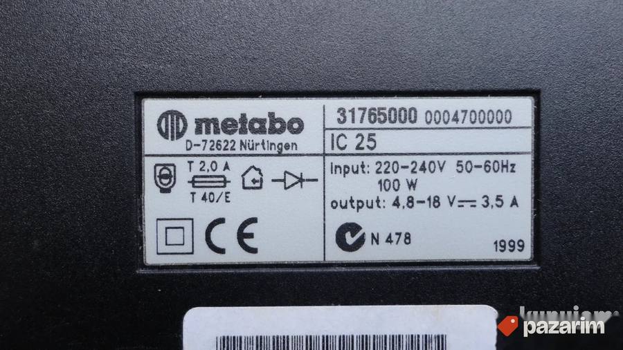 METABO IC 25 punjac -ORIGINAL 2