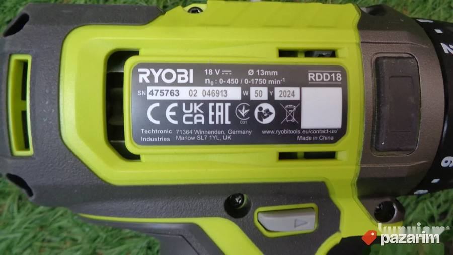 RYOBI RDD18 aku busilica-srafilica - NOVO - ORIGINAL 7