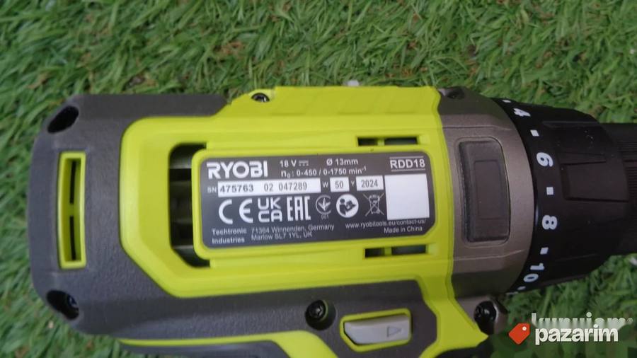 RYOBI RDD18 aku busilica-srafilica - NOVO - ORIGINAL 8