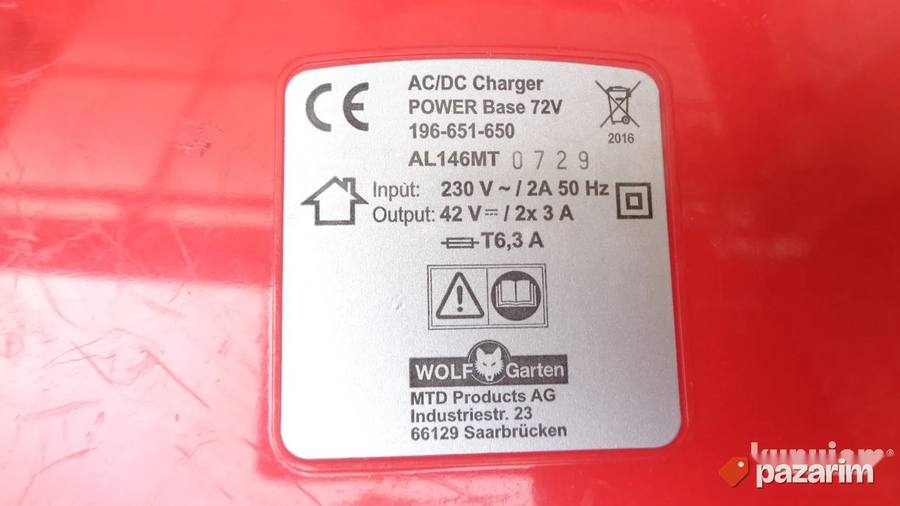 WOLF GARTEN POWER BASE 72V (AL146MT) punjac -original 5