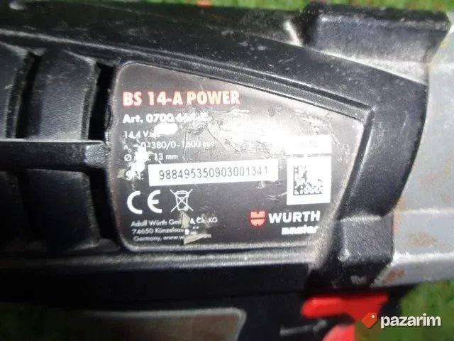 WURTH (BOSCH) BS 14-A POWER aku busilica-ekstra -ORIGINAL 7