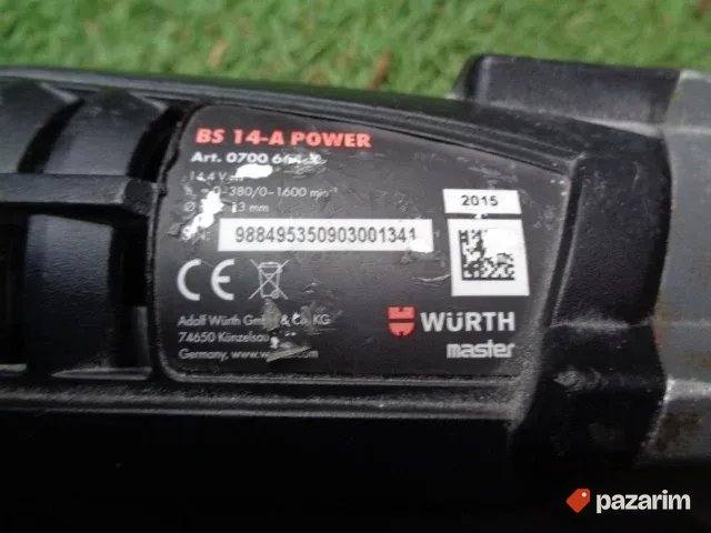 WURTH (BOSCH) BS 14-A POWER aku busilica-ekstra -ORIGINAL 8