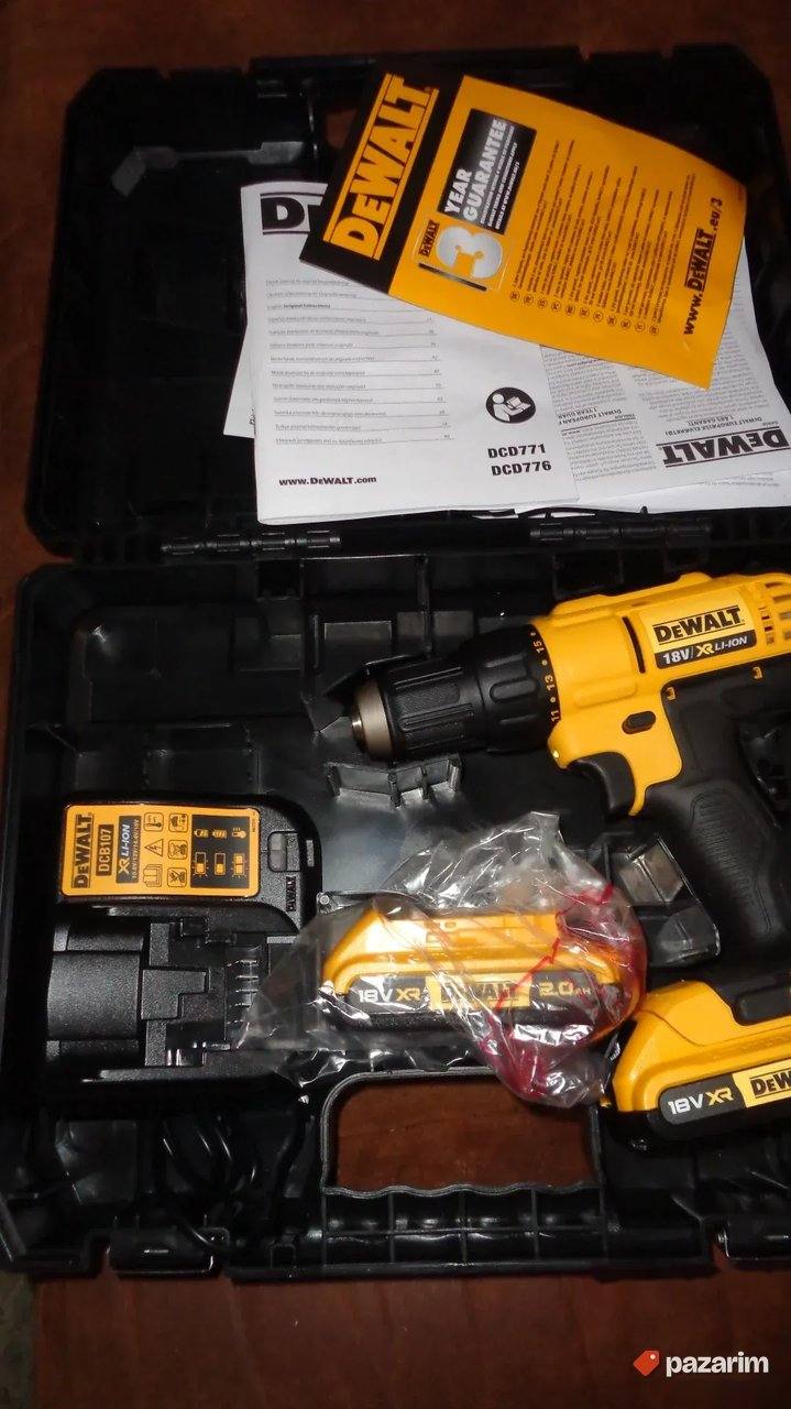 DeWALT DCD771 aku busilica-srafilica KOMPLET-NOVO-ORIGINAL 4