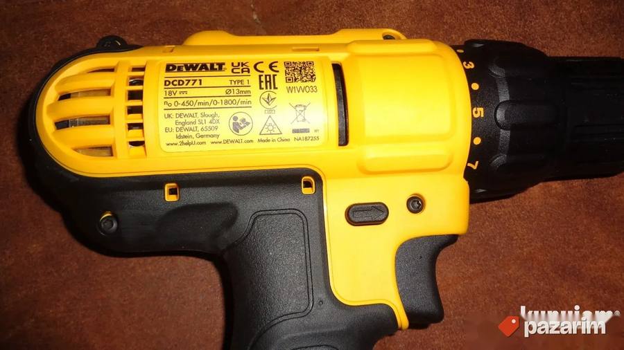 DeWALT DCD771 aku busilica-srafilica - N O V O - ORIGINAL 6