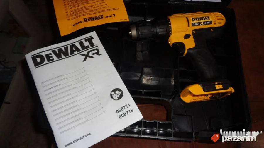DeWALT DCD771 aku busilica-srafilica - N O V O - ORIGINAL 8
