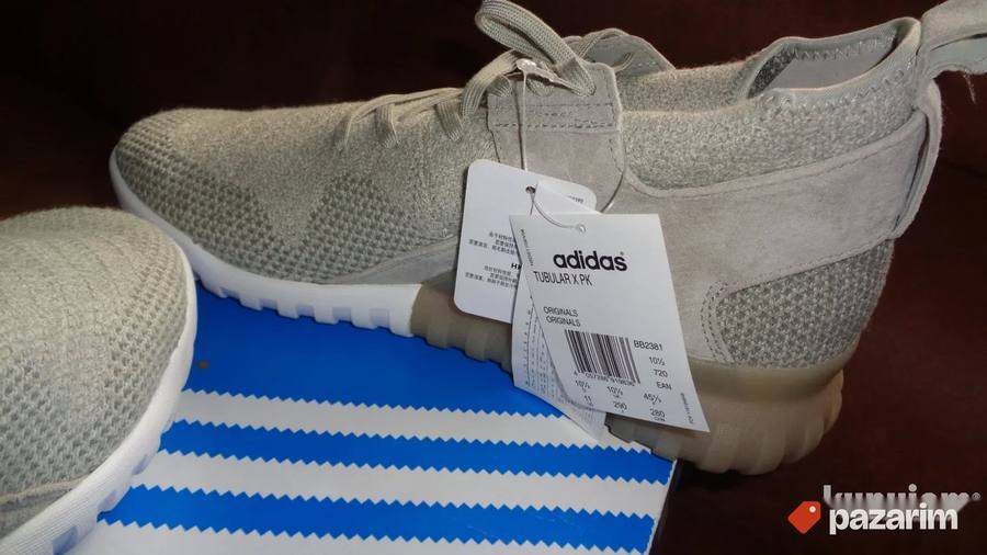 ADIDAS TUBULAR X PK "SESAME" patike - NOVO - 45 - original 5