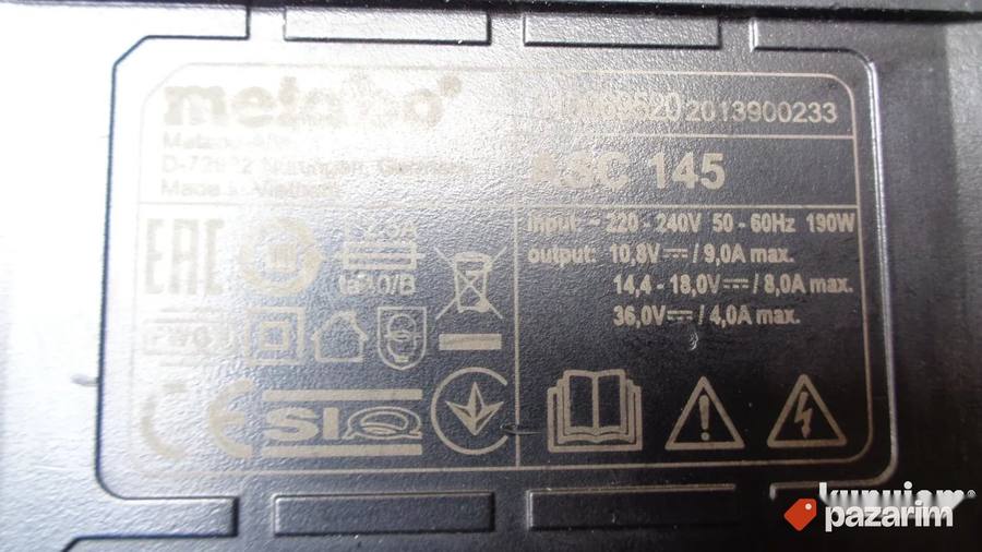 METABO ASC 145 punjac univerzalni-najjači- ORIGINAL 3