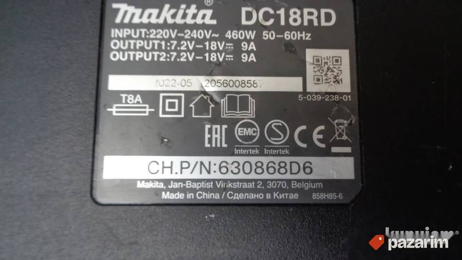 MAKITA DC18RD - dupli punjac - ORIGINAL 4