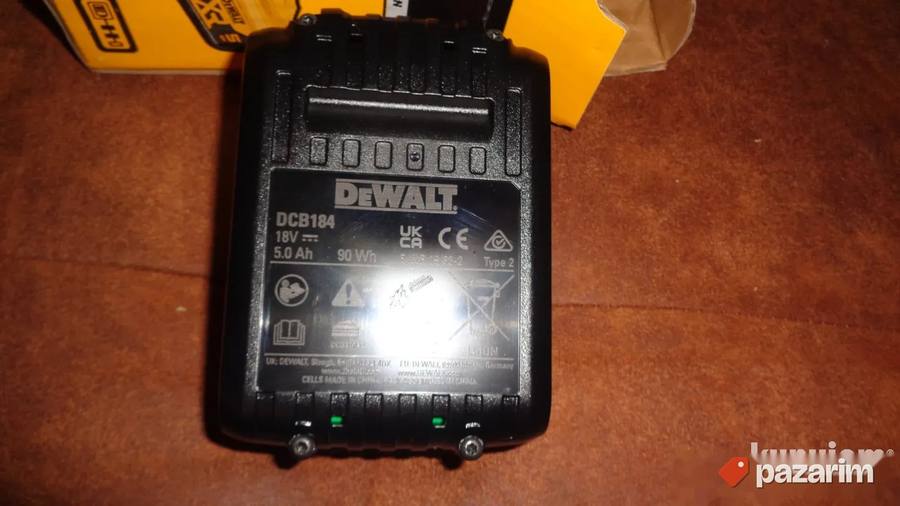 DEWALT DCB184 baterija 18V - 5Ah - N O V O - ORIGINAL 4