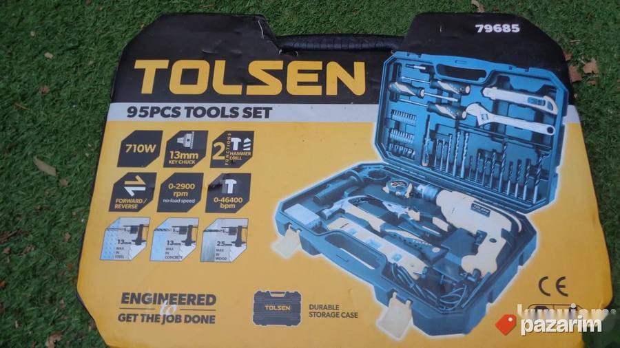 TOLSEN busilica + komplet alata - ORIGINAL 3