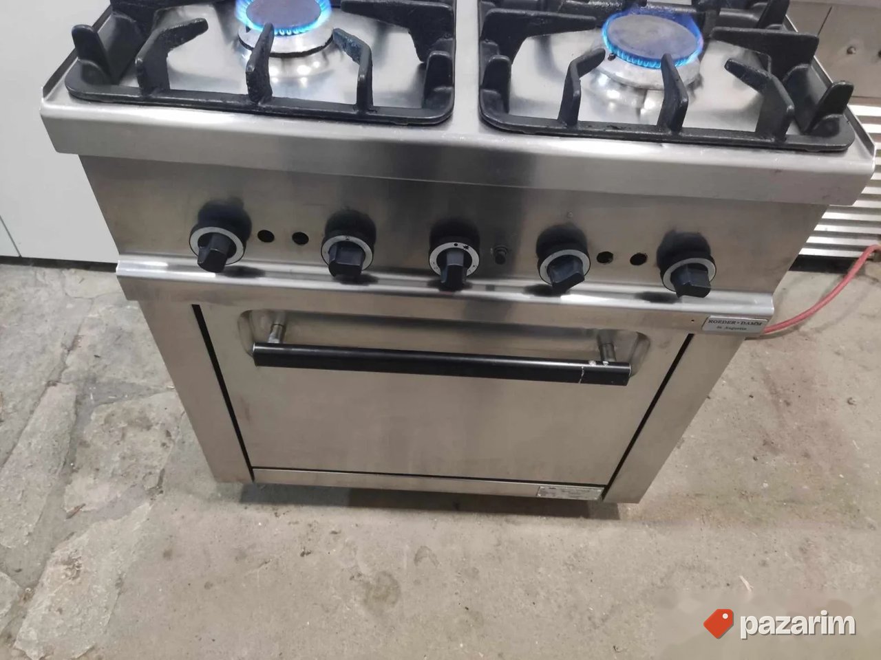 Profesionalni sporet na plin sa rernom na plin 800x700mm 4