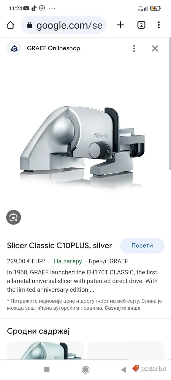 Mesoreznica nemackog proizvodjaca GRAEF 170w 6
