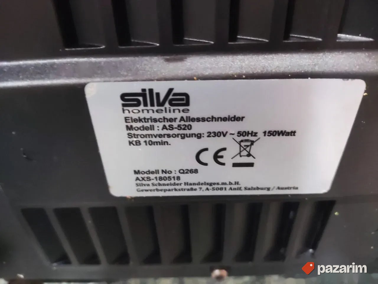 Polu profesionalna mesoreznica jacine 150w aluminijumska 3