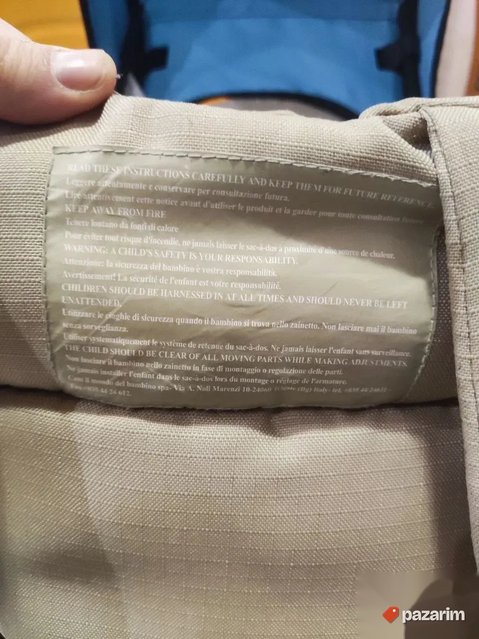 Planinarski ranac nosiljka za nosenje dece sa tendom 3