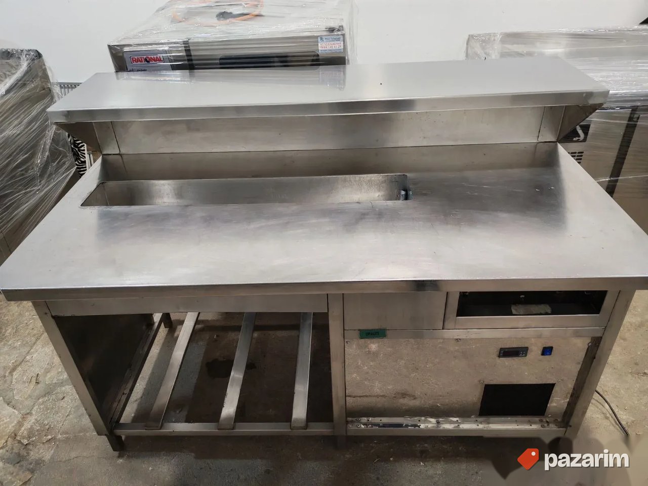 Inox sank hladni sto sa rupom za pice sa hladjenjem 1