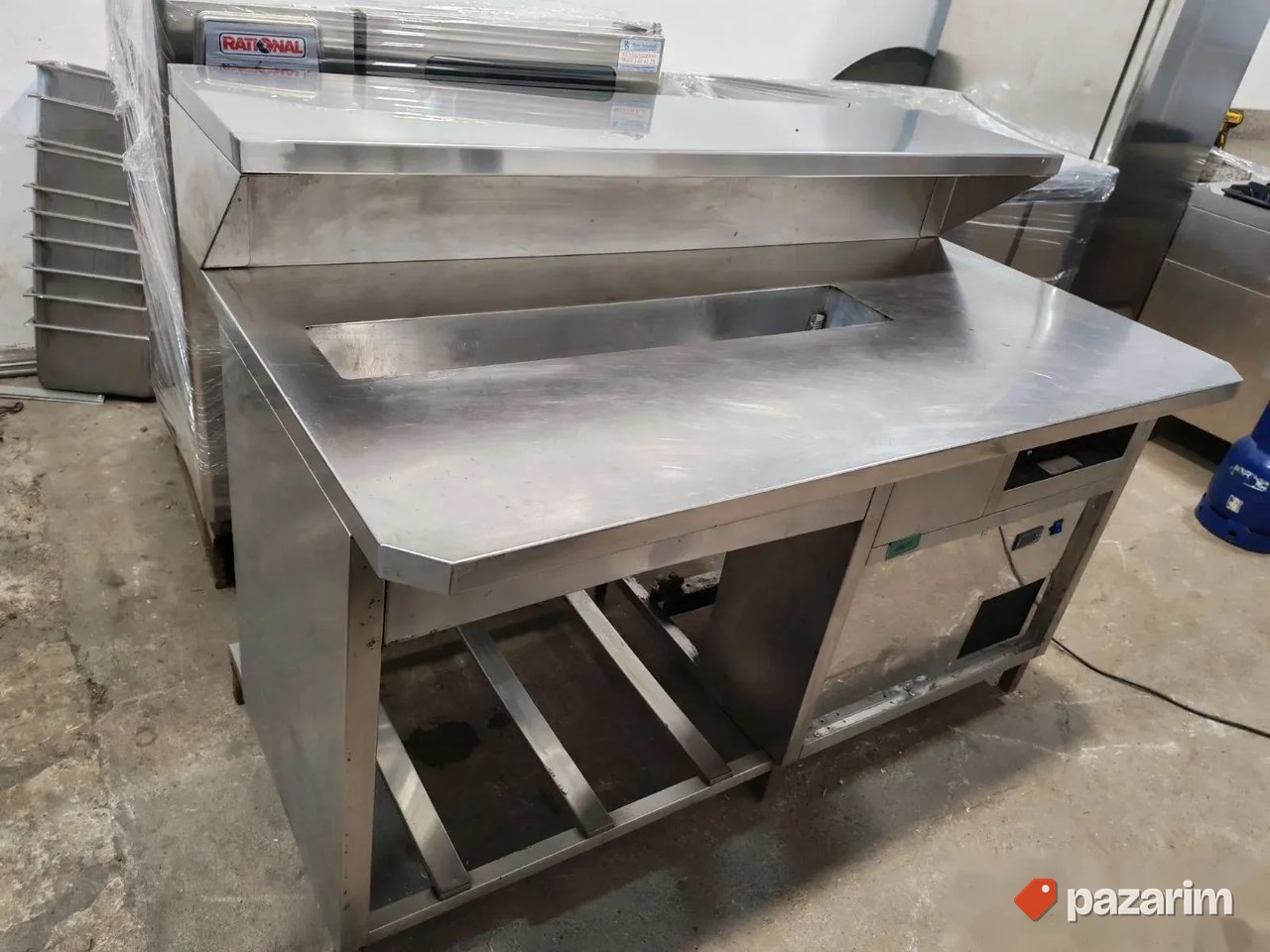 Inox sank hladni sto sa rupom za pice sa hladjenjem 2