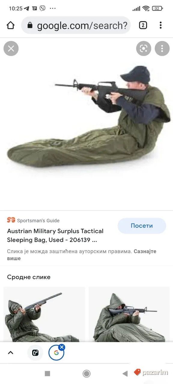 Vojna snajperisticka vreca za spavanje odlicna za lov na cek 7