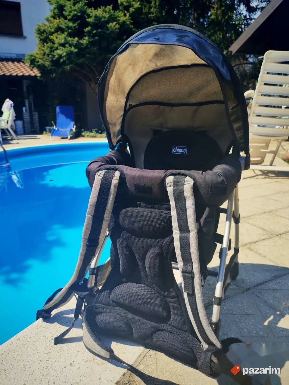Planinarski ranac nosiljka za decu sa tendom protiv sunca 3