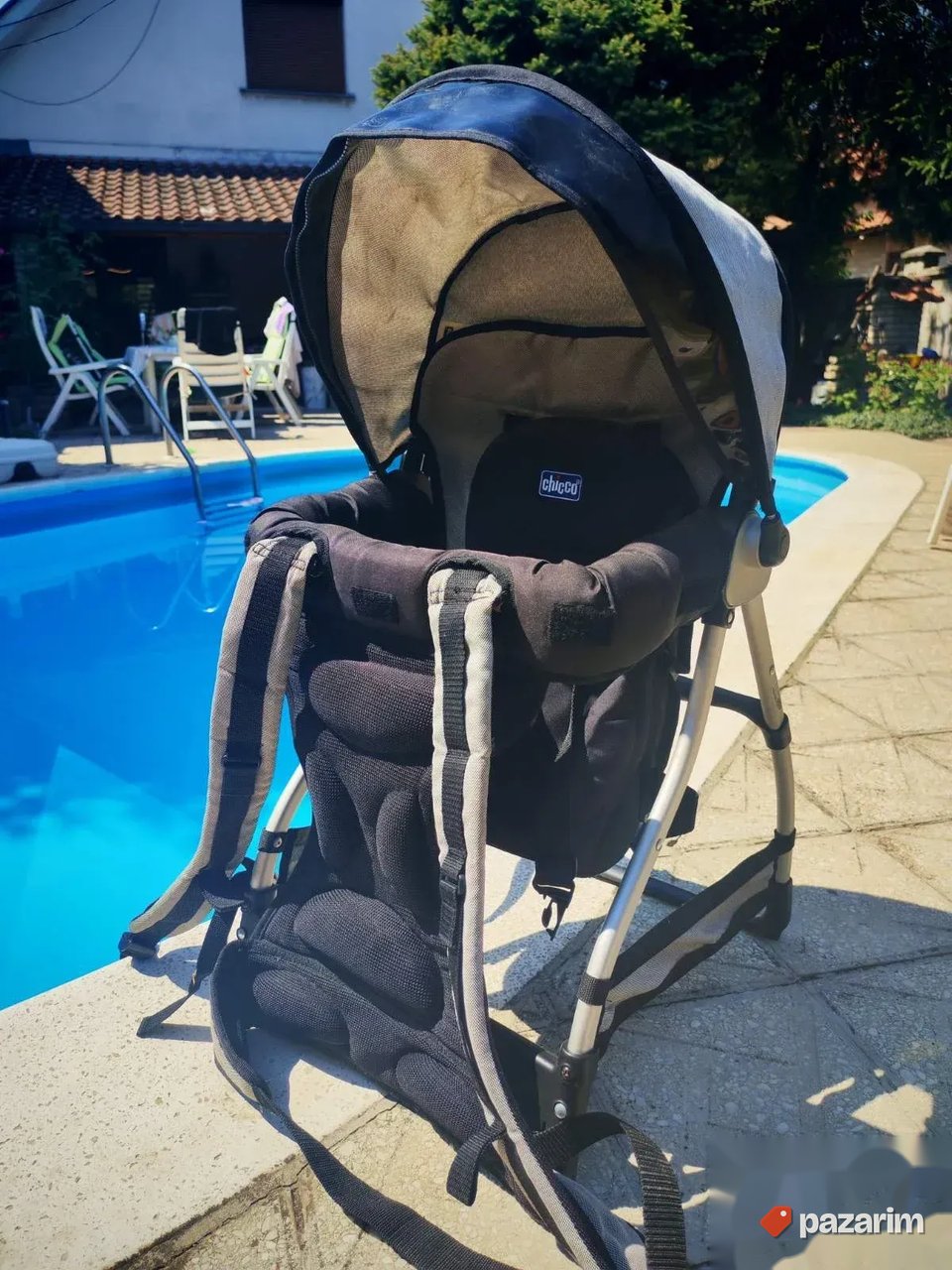Planinarski ranac nosiljka za decu sa tendom protiv sunca 4