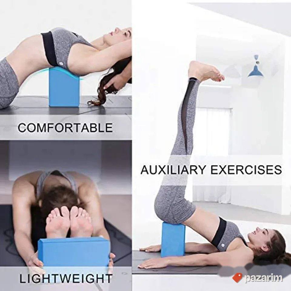 Joga cigla Joga blok Yoga cigla za vezbanje Joga blok -plava 1