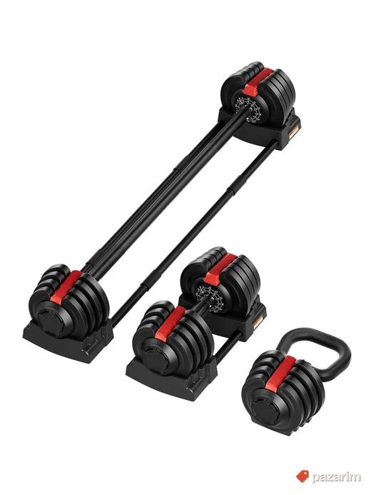 Tegovi Set tegova 18kg Podesivi tegovi 18u1 Bucica Teg
