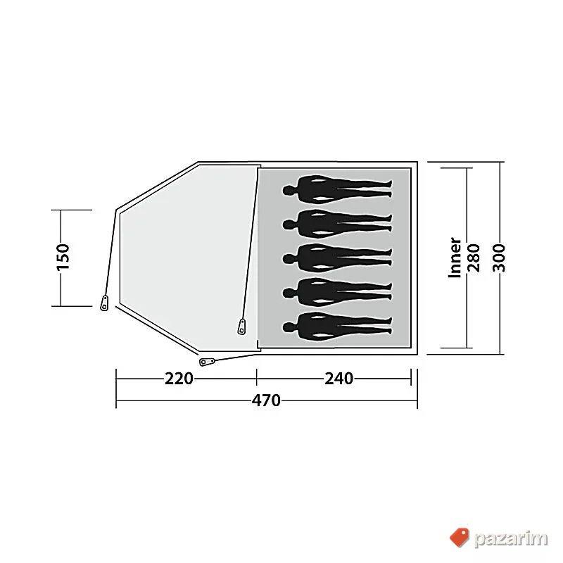 Šator za 5 osoba Eclipse 500 Tent 2