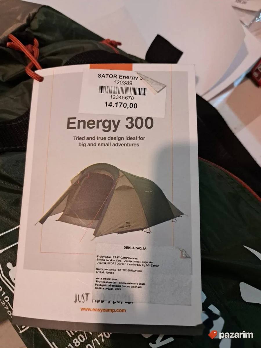 Šator za 3 osobe Energy 300 2