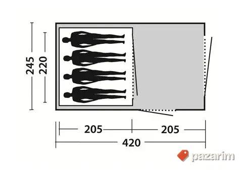 Šator za 4 osobe Richmond 400 5