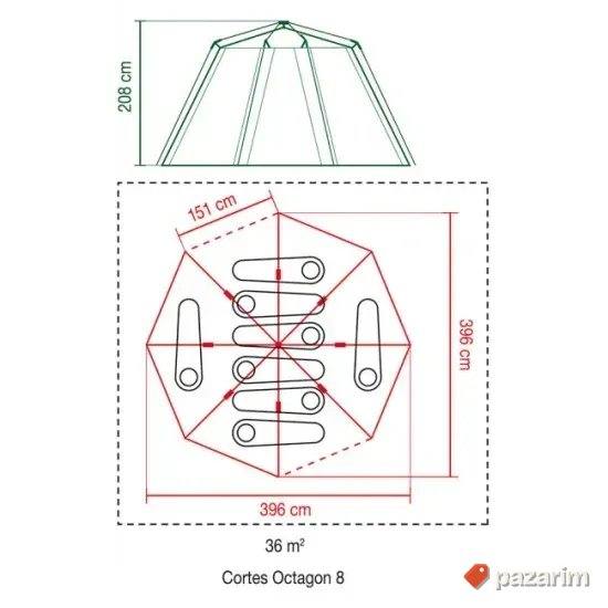 Šator za 8 osoba OCTAGON 8 Coleman Šator za kampovanje 5