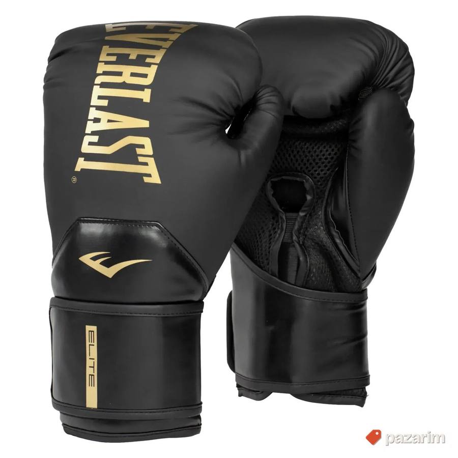 Boks rukavice Everlast Elite 2 Rukavice za boks 10oz Crne 3