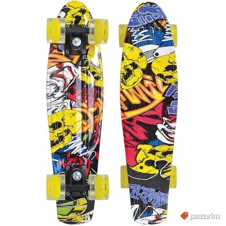 Skejt Skateboard Retro Skejt sa svetlecim tockicima do 100kg 1