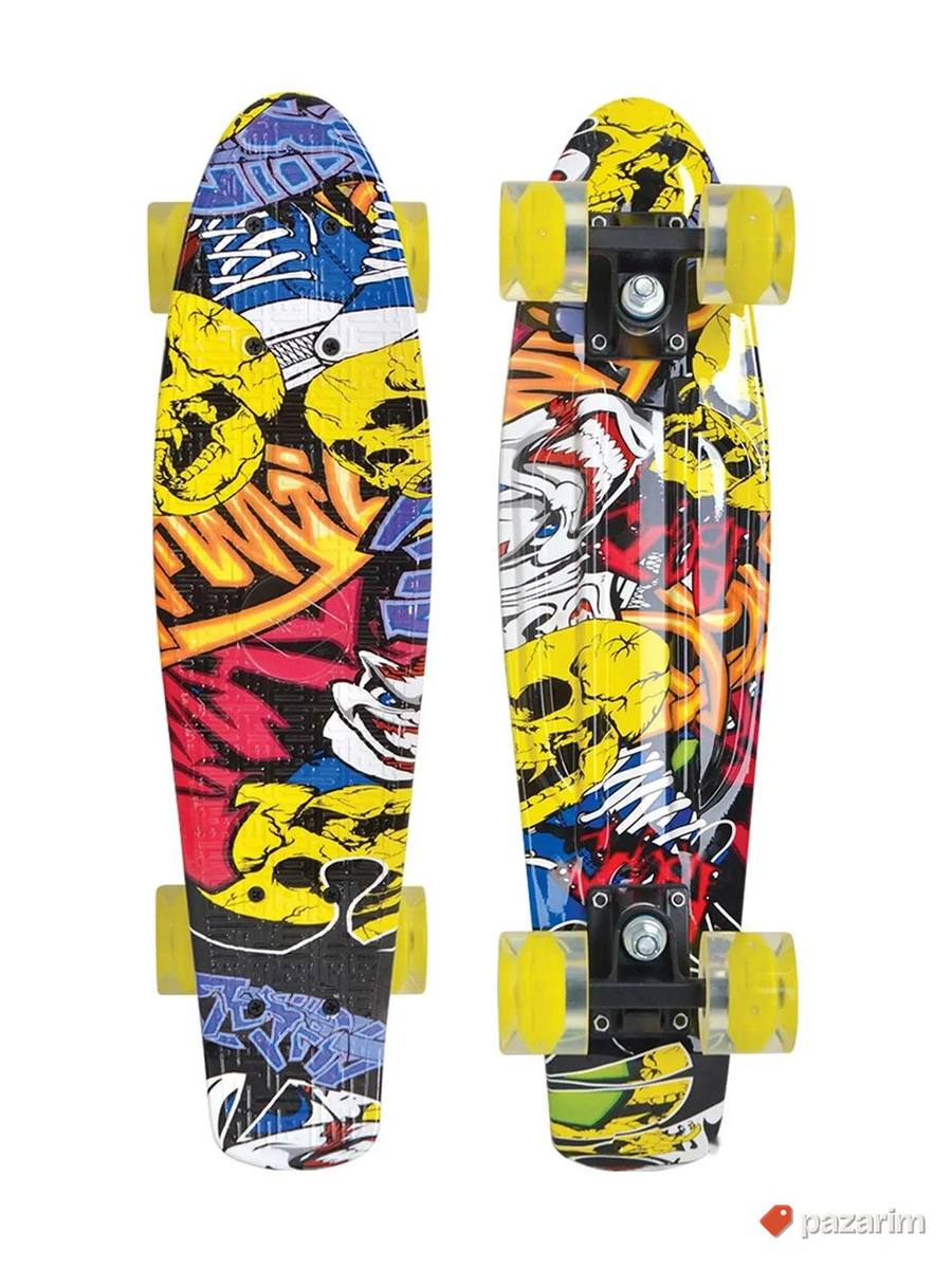 Skejt Skateboard Retro Skejt sa svetlecim tockicima do 100kg 4