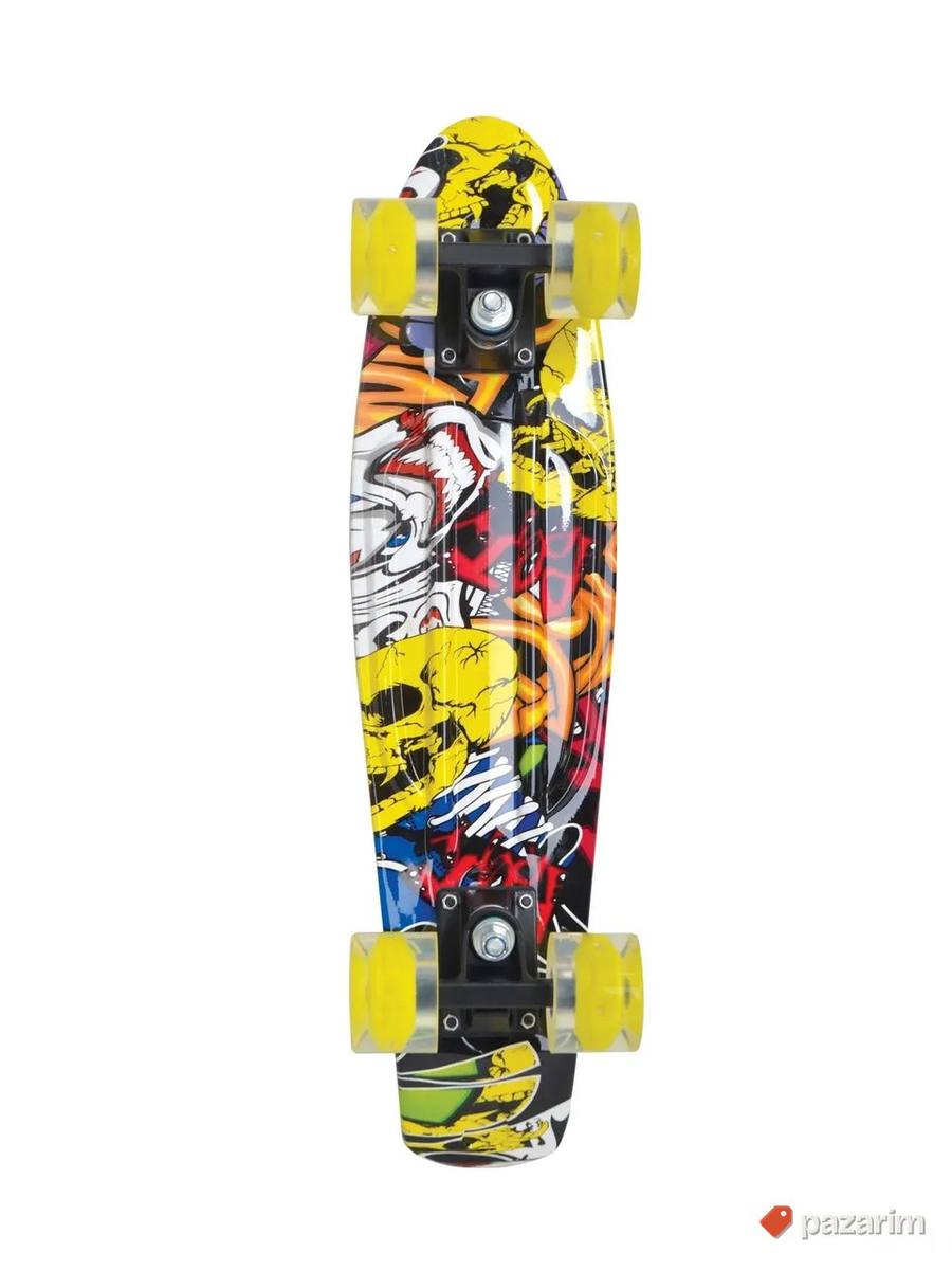 Skejt Skateboard Retro Skejt sa svetlecim tockicima do 100kg 5