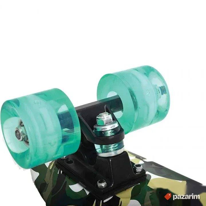Skejt Retro Skateboard Skejt sa svetlecim točkićima 100kg 2