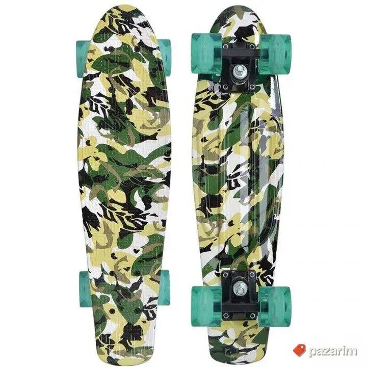 Skejt Retro Skateboard Skejt sa svetlecim točkićima 100kg 3