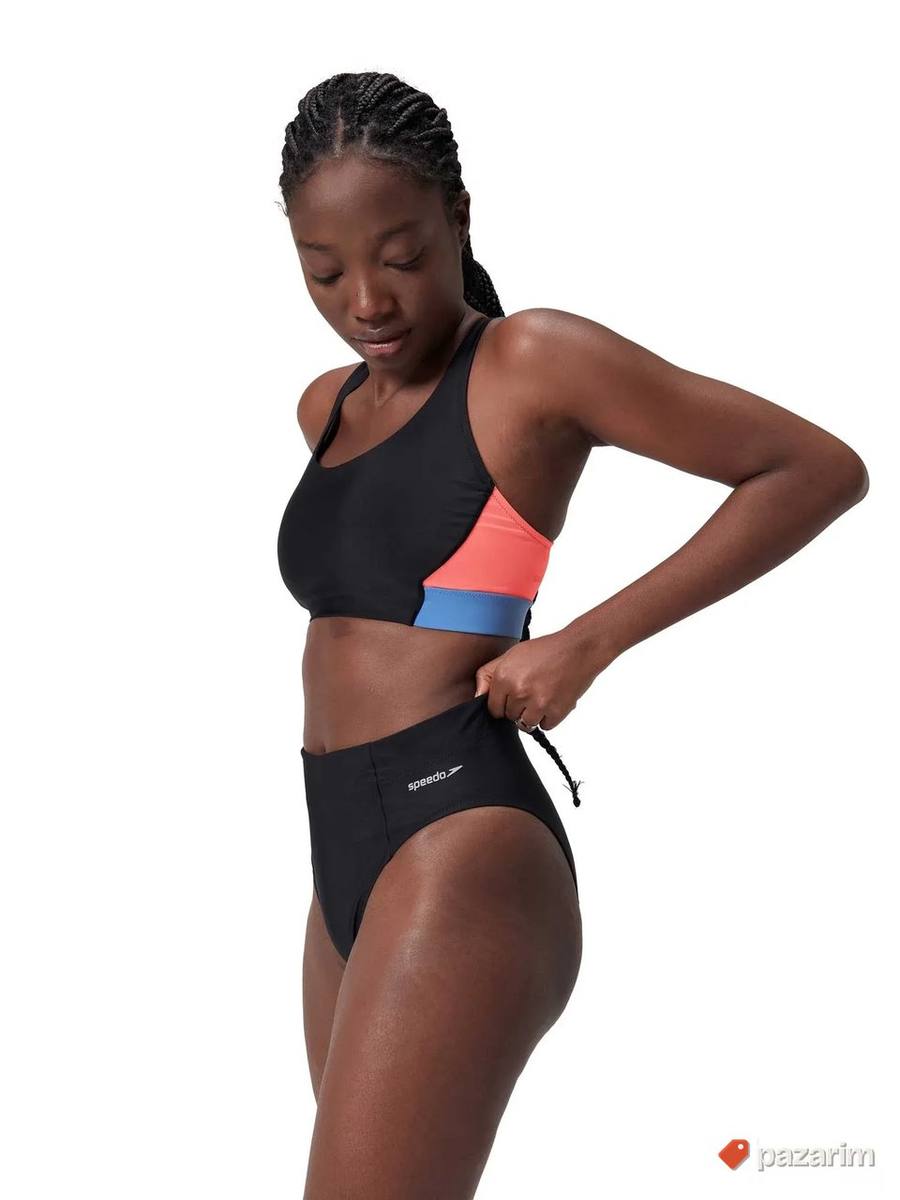 Kupaci zenski donji deo SPEEDO SOLID HI WAIST BTM 5