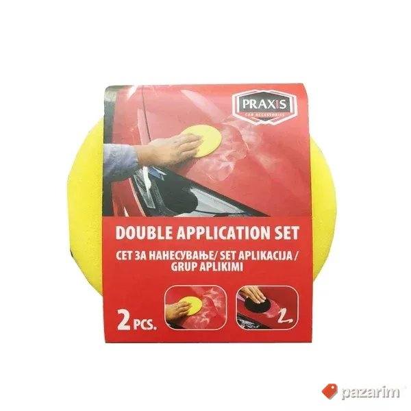Praxis aplikator za nanošenje voska/dressinga 2 kom 1