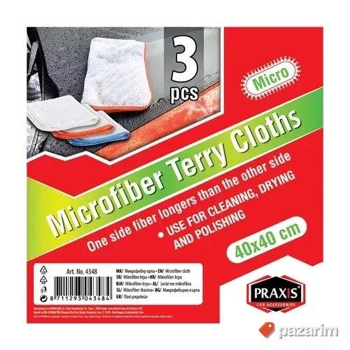 Praxis Mikrofiber krpe 40x40 3 kom